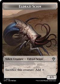 Eldrazi Scion // Treasure Double-Sided Token (2 // 18) [Outlaws of Thunder Junction Commander]