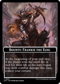 Bounty: Frankie the Fang // Bounty Rules Double-Sided Token (31) [Outlaws of Thunder Junction Commander]