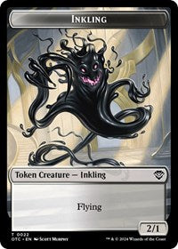 Inkling // Treasure Double-Sided Token (22 // 18) [Outlaws of Thunder Junction Commander]