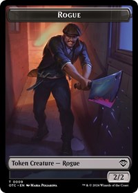 Rogue // The Monarch Double-Sided Token (9 // 29) [Outlaws of Thunder Junction Commander]