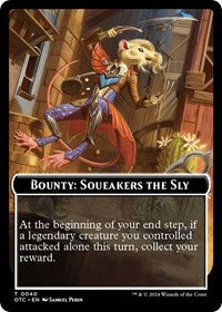 Bounty: Squeakers the Sly // Bounty Rules Double-Sided Token (40) [Outlaws of Thunder Junction Commander]
