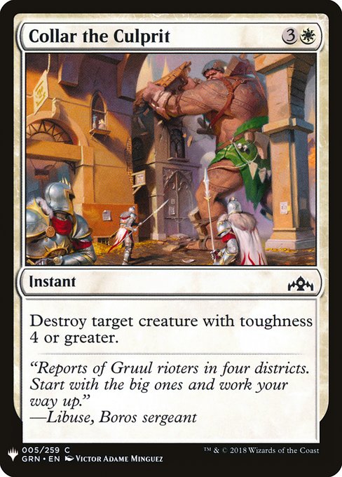 Collar the Culprit (GRN-5) [The List]