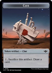 Clue Token (16) [Outlaws of Thunder Junction]