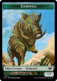 Elemental // Plot Double-Sided Token (12 // 20) [Outlaws of Thunder Junction]