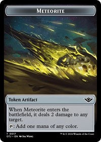 Meteorite Token (17) [Outlaws of Thunder Junction]