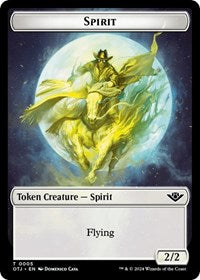 Spirit Token (5) [Outlaws of Thunder Junction]
