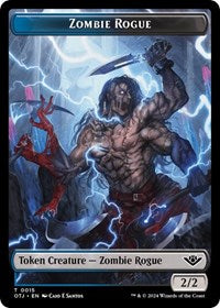 Zombie Rogue // Plot Double-Sided Token (15 // 20) [Outlaws of Thunder Junction]