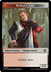 Human Cleric Token (1) [Breaking News]