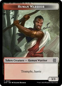 Human Warrior Token (3) [Breaking News]