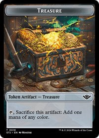 Treasure // Construct Double-Sided Token (18 // 3) [Outlaws of Thunder Junction]