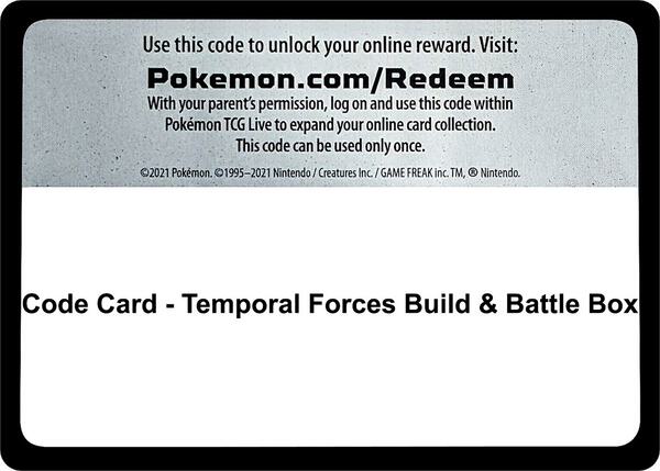 Code Card - Temporal Forces Build & Battle Box [SV05 Temporal Forces]