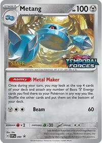 Metang - 090 (Prerelease) [Staff] (090) [SV Scarlet and Violet Promo Cards]