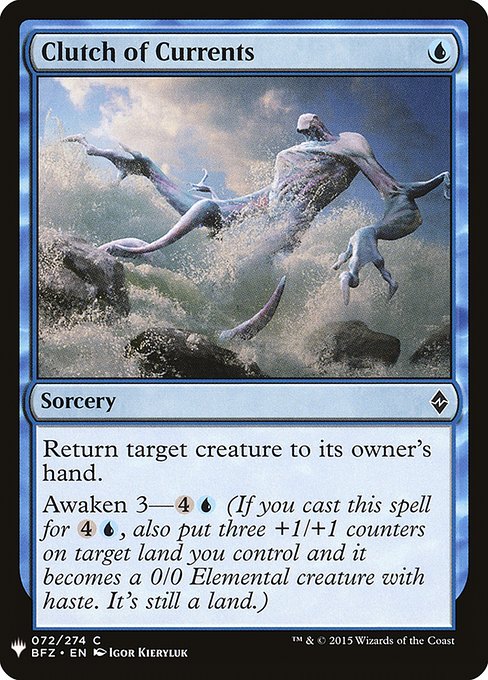 Clutch of Currents (BFZ-72) [The List]