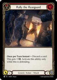 Rally the Rearguard (Red) (AKO011) [Armory Deck Kayo]