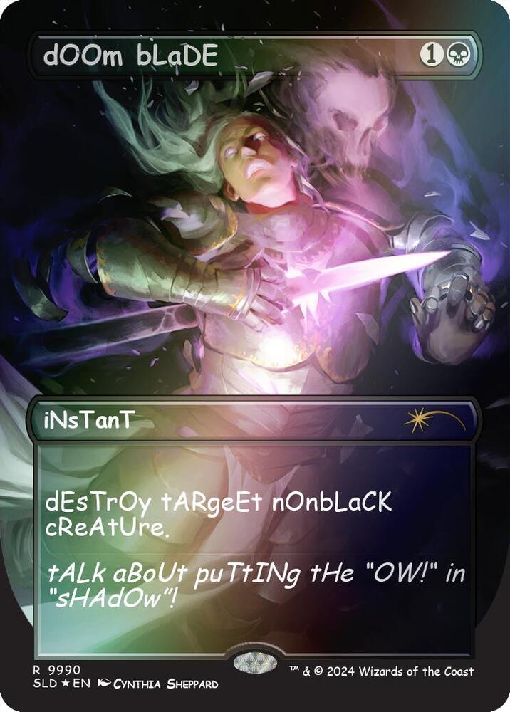 dOOm bLaDE (Rainbow Foil) (9990) [Secret Lair Drop]