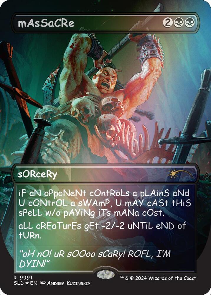 mAsSaCRe (Rainbow Foil) (9991) [Secret Lair Drop]