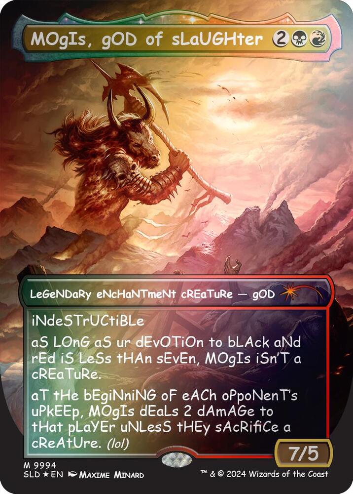 MOgIs, gOD of sLaUGHter (9994) (Rainbow Foil) [Secret Lair Drop]