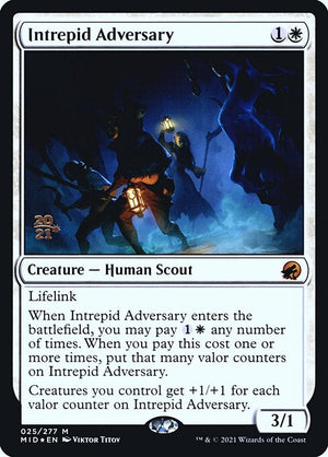 Intrepid Adversary (25s) [Innistrad: Midnight Hunt Promos]