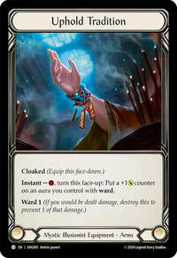 Uphold Tradition (ENG005) [Blitz Deck Part the Mistveil Enigma]