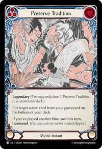 Preserve Tradition (ENG027) [Blitz Deck Part the Mistveil Enigma]