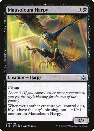 Mausoleum Harpy (78) [Rivals of Ixalan]