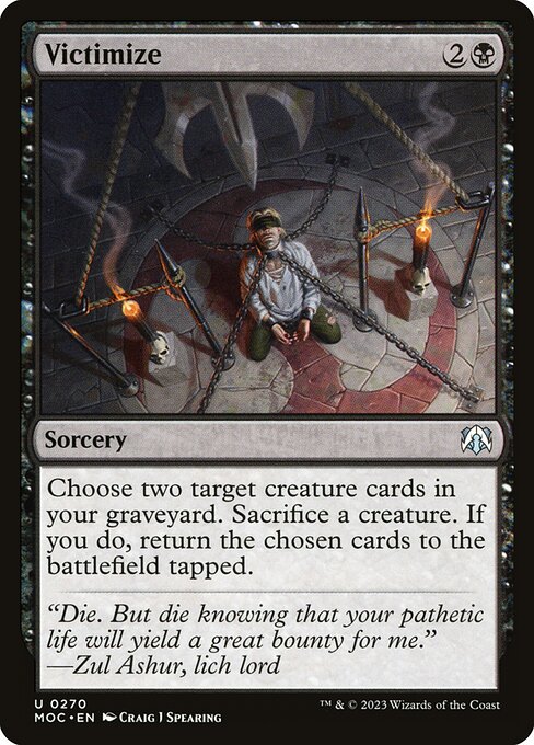 Victimize (270) [March of the Machine Commander]