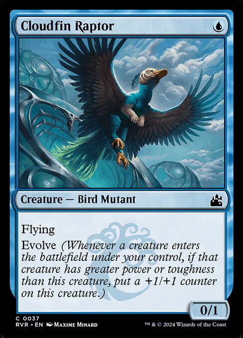 Cloudfin Raptor (37) [Ravnica Remastered]