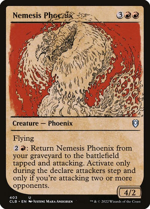 Nemesis Phoenix (403) [Commander Legends: Battle for Baldur's Gate] [Showcase]