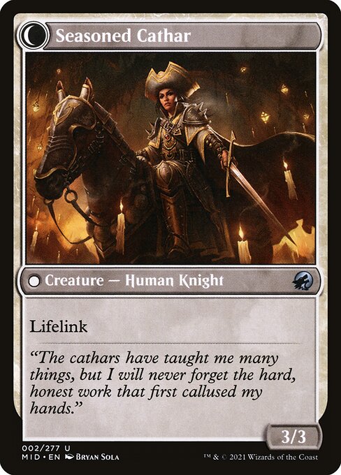 Ambitious Farmhand // Seasoned Cathar (2) [Innistrad: Midnight Hunt]