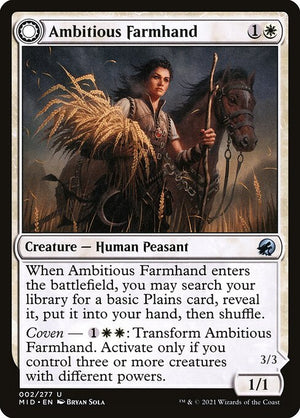 Ambitious Farmhand // Seasoned Cathar (2) [Innistrad: Midnight Hunt]