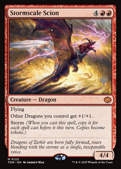 Stormscale Scion (123p) [Tarkir: Dragonstorm Promos]