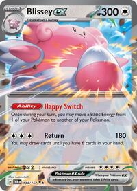 Blissey ex - 134/167 (134/167) [SV06 Twilight Masquerade]
