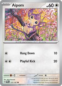 Aipom (137/167) [SV06 Twilight Masquerade]