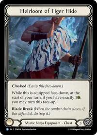 Heirloom of Tiger Hide (ZEN004) [Blitz Deck Part the Mistveil Zen]