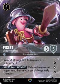 Piglet - Sturdy Swordsman (Enchanted) (221/204) [Ursulas Return]