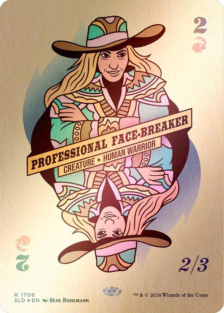 Professional Face-Breaker (Rainbow Foil) (1706) [Secret Lair Drop]