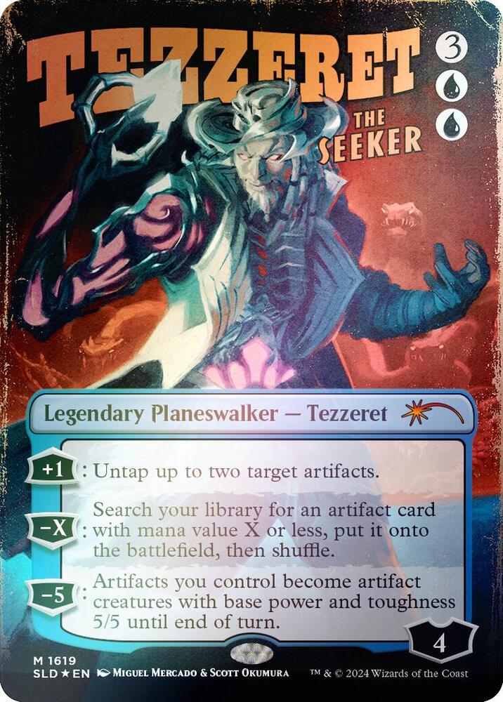 Tezzeret the Seeker (1619) (Rainbow Foil) [Secret Lair Drop]