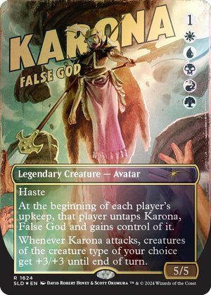 Karona, False God (Rainbow Foil) (1624) [Secret Lair Drop]