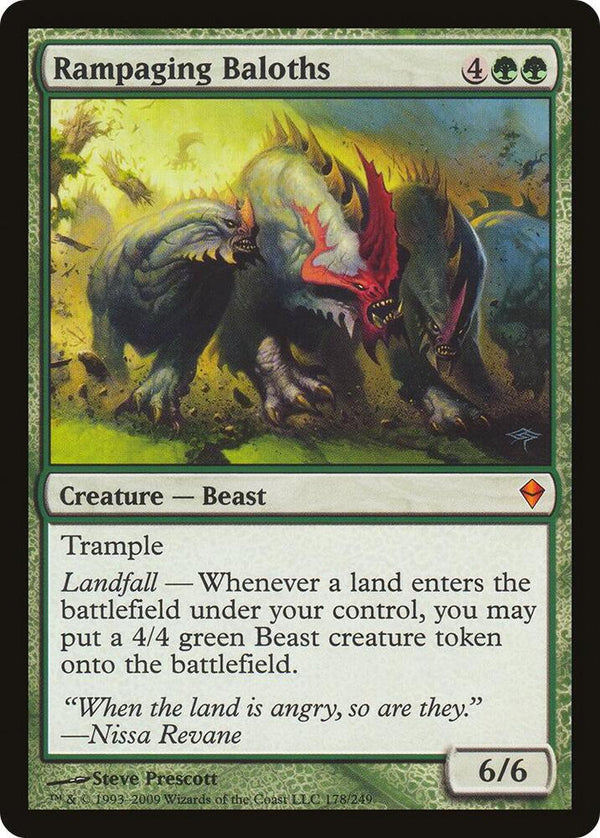 Rampaging Baloths (Zendikar) (178) [Oversize Cards]