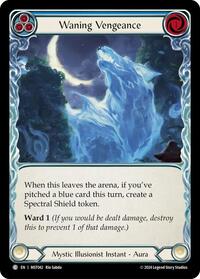 Waning Vengeance (Blue) (MST042) [Part the Mistveil]