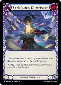 Single Minded Determination (Blue) (MST148) [Part the Mistveil]