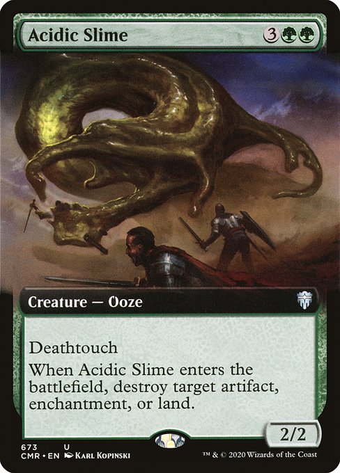 Acidic Slime (673) [Commander Legends] [Extended Art]