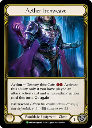 Aether Ironweave (Golden) - FAB149 [Flesh and Blood Promo Cards]