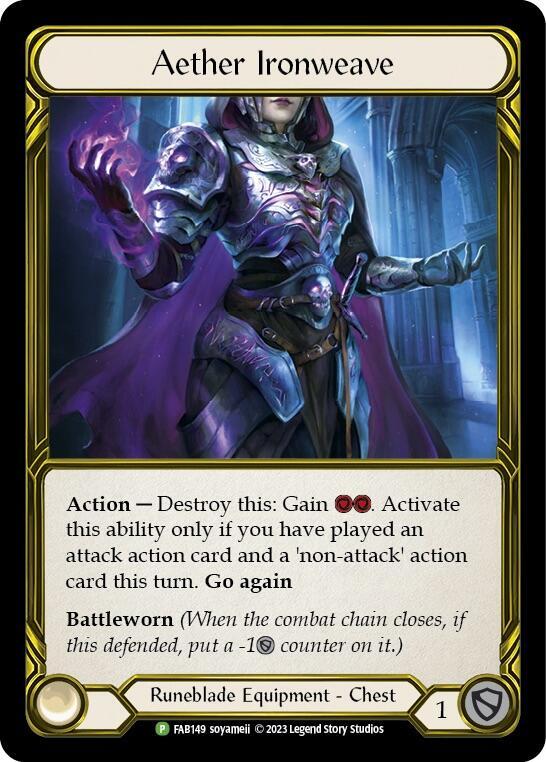 Aether Ironweave (Golden) - FAB149 [Flesh and Blood Promo Cards]