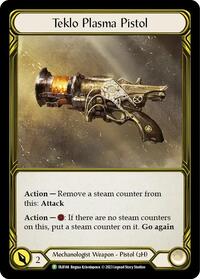 Teklo Plasma Pistol (Golden) - FAB144 (FAB144) [Flesh and Blood Promo Cards]