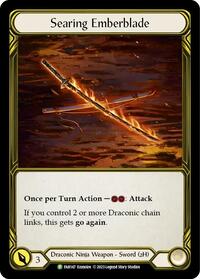 Searing Emberblade (Golden) - FAB147 (FAB147) [Flesh and Blood Promo Cards]