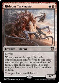 Hideous Taskmaster (Ripple Foil) (57) [Modern Horizons 3 Commander]
