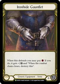 Ironhide Gauntlet (Golden) - FAB150 (FAB150) [Flesh and Blood Promo Cards]