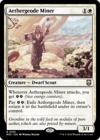 Aethergeode Miner (Ripple Foil) (163) [Modern Horizons 3 Commander]