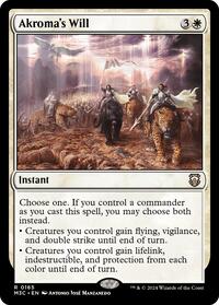 Akroma's Will (Ripple Foil) (165) [Modern Horizons 3 Commander]